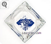 Thanks a Million, Foreign Club, 111 North First Street, Las Vegas Nevada, Walter Argyle, Happy Stanfield - Blue imprint Glass Ashtray
