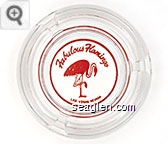 Fabulous Flamingo, Las Vegas, Nevada - Red imprint Glass Ashtray