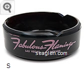 Fabulous Flamingo, Las Vegas, Nevada - Pink imprint Glass Ashtray