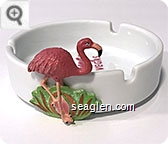 Flamingo, Las Vegas - Pink imprint Porcelain Ashtray