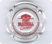 Fort McDowell Casino - Red imprint Glass Ashtray