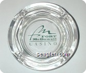 Fort McDowell Casino - Green imprint Glass Ashtray
