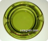 Frontier Hotel, Las Vegas, Nevada, Put Yourself in our Place... - Gold imprint Glass Ashtray