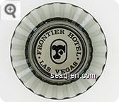 Frontier Hotel, Las Vegas - Black imprint Glass Ashtray