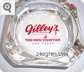 Gilley's, Saloon, Dance Hall & Bar-B-Que, The New Frontier, Las Vegas - Red imprint Glass Ashtray