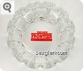 The New Frontier, Las Vegas, Nevada - Red imprint Glass Ashtray