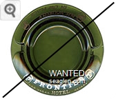 Frontier Hotel, Las Vegas, Nevada, Put Yourself in our Place... - Gold imprint Glass Ashtray