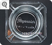 Fitzgeralds Casino/Hotel - Downtown, 1-800-274-LUCK - Molded imprint Glass Ashtray