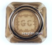 GC - Etched imprint Glass Ashtray