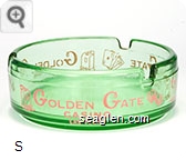 Golden Gate Casino, Las Vegas - Pink imprint Glass Ashtray