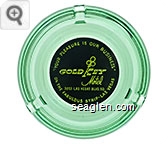 ''Your Pleasure is Our Business'', Gold Key Motel, 3053 Las Vegas Blvd. So., On the Fabulous Strip - Las Vegas - Yellow on black imprint Glass Ashtray