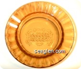 Golden Nugget - Molded imprint Glass Ashtray