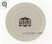 Golden Nugget - Black imprint Glass Ashtray