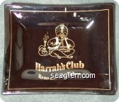 Harrah's Club, Reno and Lake Tahoe - Gold imprint Glass Ashtray