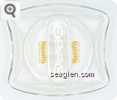 Harrah's Reno and Lake Tahoe - Yellow imprint Glass Ashtray