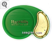 Harrah's, Reno and Lake Tahoe - Gold imprint Plastic Ashtray