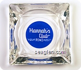 Harrah's Club, ''Your Reno Host'' - Blue imprint Glass Ashtray