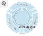 Harrahs, Tango Games, Reno, Nevada - Gold imprint Porcelain Ashtray