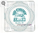 Ho-Chunk Casino, Baraboo, WI - Green imprint Glass Ashtray