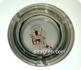 Harolds Club or Bust!, Reno - Red imprint Glass Ashtray