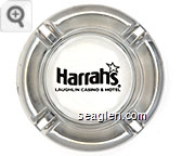 Harrah's, Laughlin Casino & Hotel - Black imprint Glass Ashtray