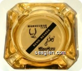Horseshoe Club, Reno, Nevada, Silver Spur - Black on white imprint Glass Ashtray