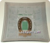 A Million Good Wishes For 1976, Binion's Horseshoe Club, Downtown Las Vegas - Gold, white and green imprint Glass Ashtray