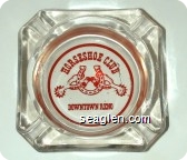 Horseshoe Club, Downtown, Reno - Red imprint Glass Ashtray