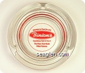 Downtown Las Vegas Since 1951, Binion's, Gambling Hall & Hotel, The Place That Made Poker Famous - Red imprint Glass Ashtray