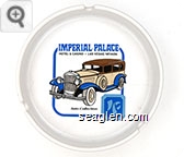 Imperial Palace, Hotel & Casino - Las Vegas, Nevada, Auto Collection - Blue and black imprint Porcelain Ashtray