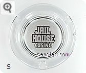 Jail House Casino - Black imprint Glass Ashtray
