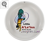 Little A'Le'Inn, Rachel, Nevada, www.littlealeinn.com - Black and red imprint Porcelain Ashtray