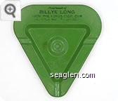 Compliments of Billye Long, From Phil Long's Calif. Club, Las Vegas, Nev. PH. 384-5000 - Black imprint Metal Ashtray