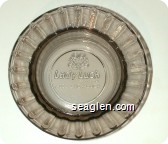 Lady Luck Casino Hotel, 1-800-LADY-LUCK - Molded imprint Glass Ashtray