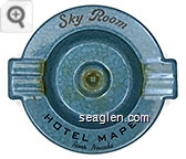 Sky Room, Hotel Mapes, Reno, Nevada - Black imprint Metal Ashtray