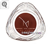M Resort - Spa - Casino, Las Vegas - Brown imprint Glass Ashtray