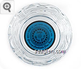 Joby's Monte Carlo, North Shore of Lake Tahoe - Crystal Bay, Nev., Gaming-Cocktails-Fine Foods - Black on blue imprint Glass Ashtray