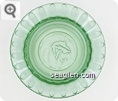 (Lion Logo) - Molded imprint Glass Ashtray
