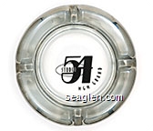 Studio 54, MGM Grand - Black imprint Glass Ashtray