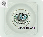 MGM Grand Hotel, Las Vegas Nevada - Black imprint Porcelain Ashtray