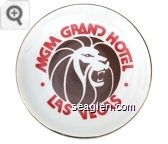MGM Grand Hotel, Las Vegas - Red imprint Porcelain Ashtray