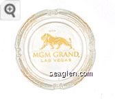MGM Grand Hotel, Las Vegas - Gold imprint Glass Ashtray