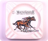 The Mountaineer, Race Track & Gaming Resort - Black imprint Porcelain Ashtray