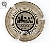 The Mint, Coining Pleasure All The Time, 110 Fremont St., Downtown Las Vegas, Nev., DU. 22244 - Black on white imprint Glass Ashtray
