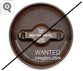 Phone 542, Mizpah Motel, Tonopah, Nevada - White imprint Bakelite Ashtray
