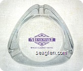 Meskwaki, Bingo - Casino - Hotel - Purple imprint Glass Ashtray
