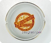 Home of Rosie O'Grady's, Main Street Station, Las Vegas, Nevada - Yellow and red imprint Porcelain Ashtray