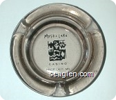Mystic Lake Casino, Prior Lake, MN - Black imprint Glass Ashtray