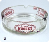 Carson Nugget, ''I Dug It At The Nugget'', Carson City, Nevada - Red imprint Glass Ashtray