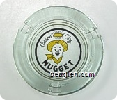 Carson City Nugget - Black and yellow imprint Glass Ashtray
